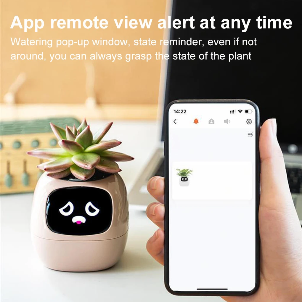 Tuya Ivy Smart Planter,Endless Fun Over 49 Rich Expressions,7 smart sensors,AI Chips Make Raising Plants Easy and Fun