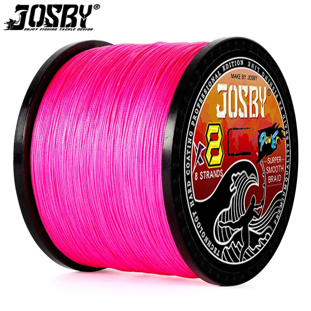 

JOSBY 100M 300M 500M 1000M X8 Strsands Braided Fishing Line PE Colorful Multifilament Pesca Carp Super Strong Japanese Wire