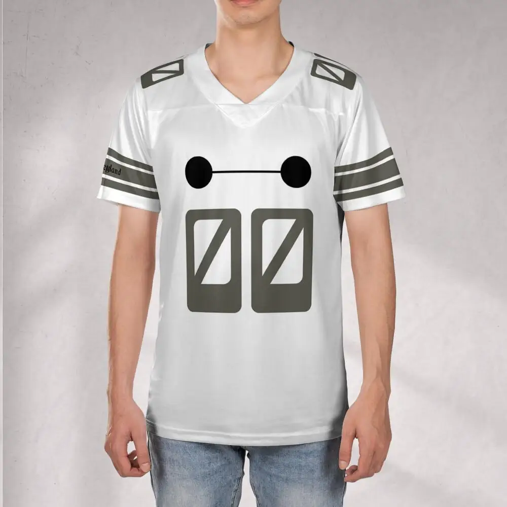 Dis ney Cute Football Jersey Kid Adult Matching Baseball Jersey T-shirt Retro Men Women Loose Breathable Sports Tops Clothes