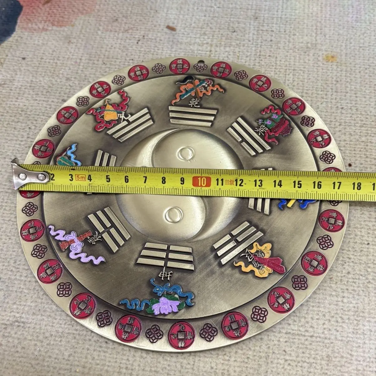 Kirin Mountain Brass Sea Town Bagua Ornament Taiji Lucky Treasure Taishan Town Home Dare to be a pendant jewelry