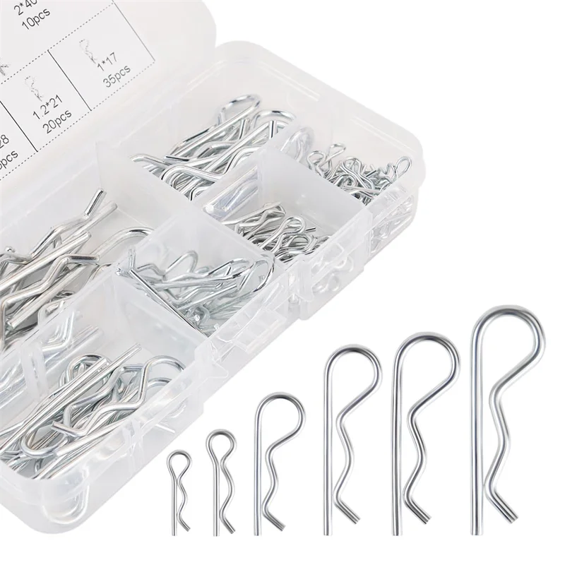 

Metal Wave R-type Insurance Safety Hardware Fasteners, Used for Repairing Waveform Fixed R-shaped Pins of Automotive Fasteners