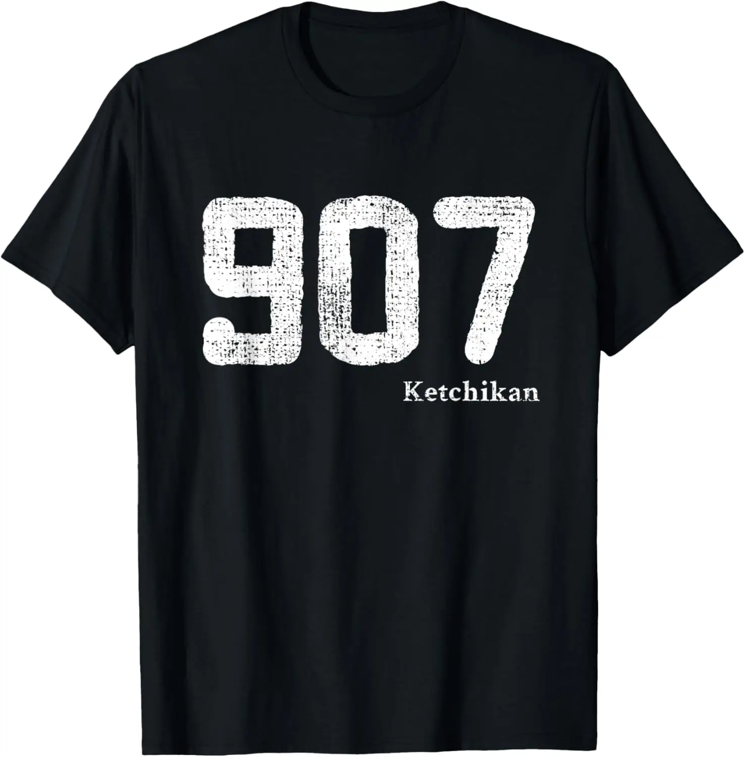 

Кетчукан с кодом зоны 907, футболка Аляски