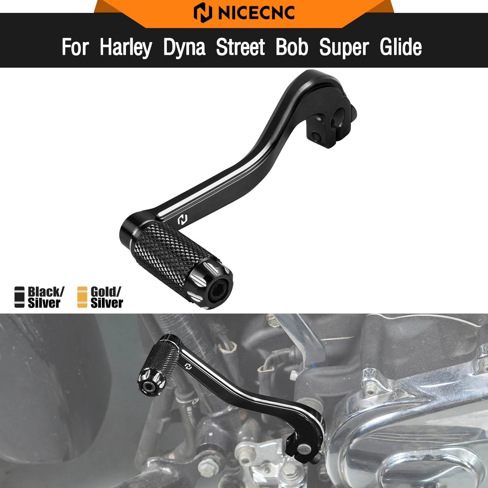 

For Harley Dyna Street Bob FXDB 2007-2017 Gear Shift Lever Super Glide Custom FXDC Fat Bob FXDF Low Rider FXDL Switchback FLD