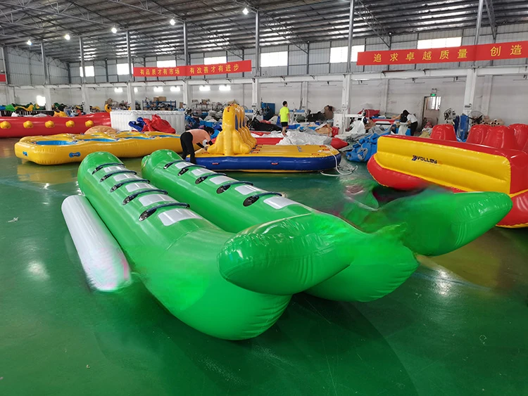 Airtight Water Surfing Game Flying Fish Inflatable Water Ski Double Tube Water Towing Flying Fish