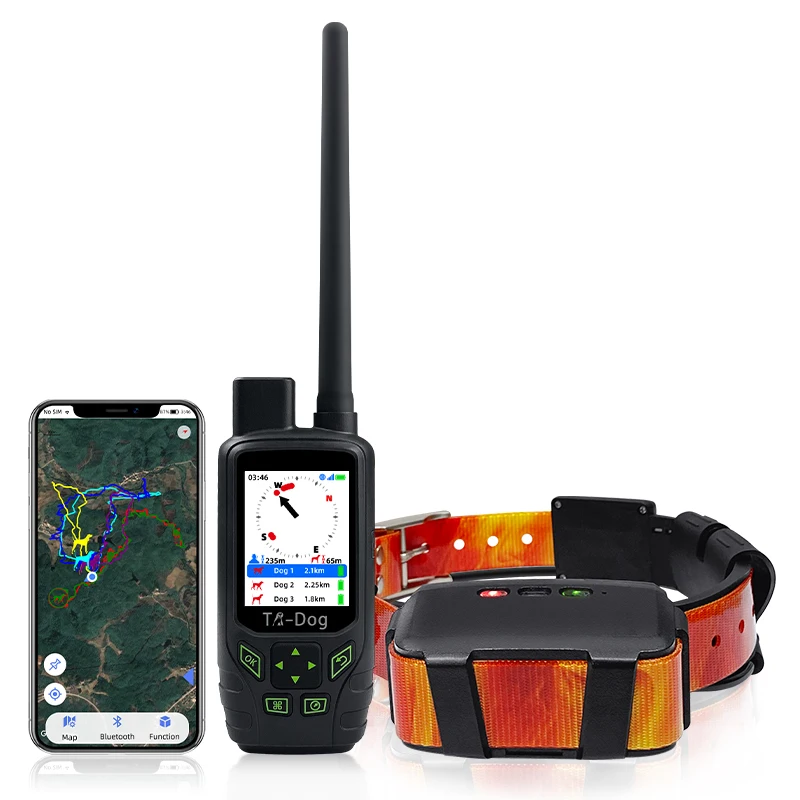 TR Dog Houndmate IPX7 Waterproof GPS Tracking Collar Hunting Dogs Tracking And Training System