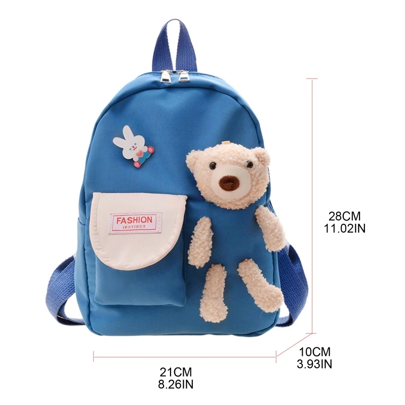 E74B Cartoon Bär Spielzeug Schule Tasche für Mädchen Nette Kinder Kindergarten Schulranzen Kinder