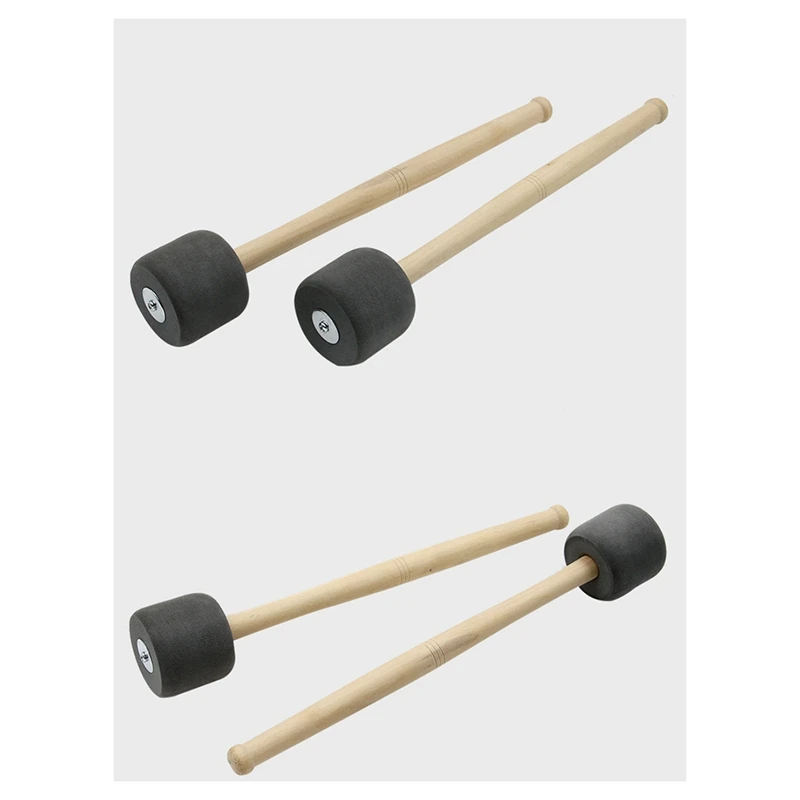 

ABJV 12.8 Inch Foam Rubber Drum Sticks, Bass Drum Sticks, Non-Slip Bass Percussion Sticks, Percussion Accessories