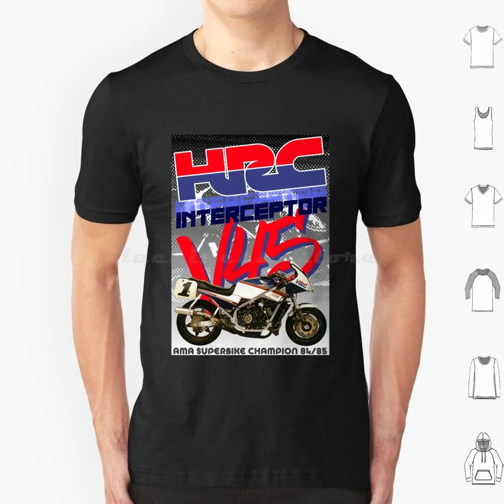 Camiseta con gráfico bonito Vf750f Interceptor para hombre y mujer, talla grande, 100% algodón, Vf750f Interceptor, gráfico bonito, Motor Mad