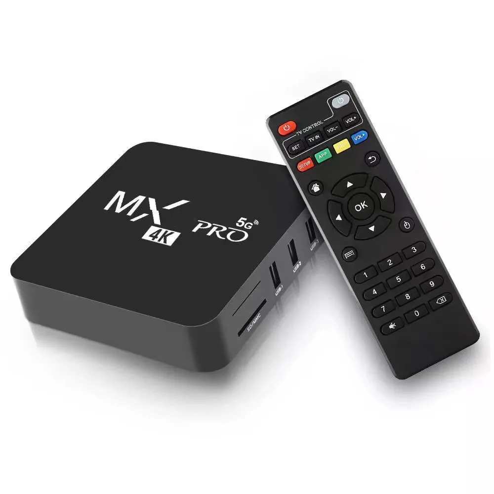 Fábrica mxq pro 5g caixa de tv inteligente 4k hd android 12.0 caixa de tv inteligente 2.4/5g duplo wifi 3d vídeo media player home theater set top box