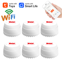 Tuya WiFi Water Leakage Sensor Smart Home Security Flood Detector Overflow Sound Alarm System Smart Life APP