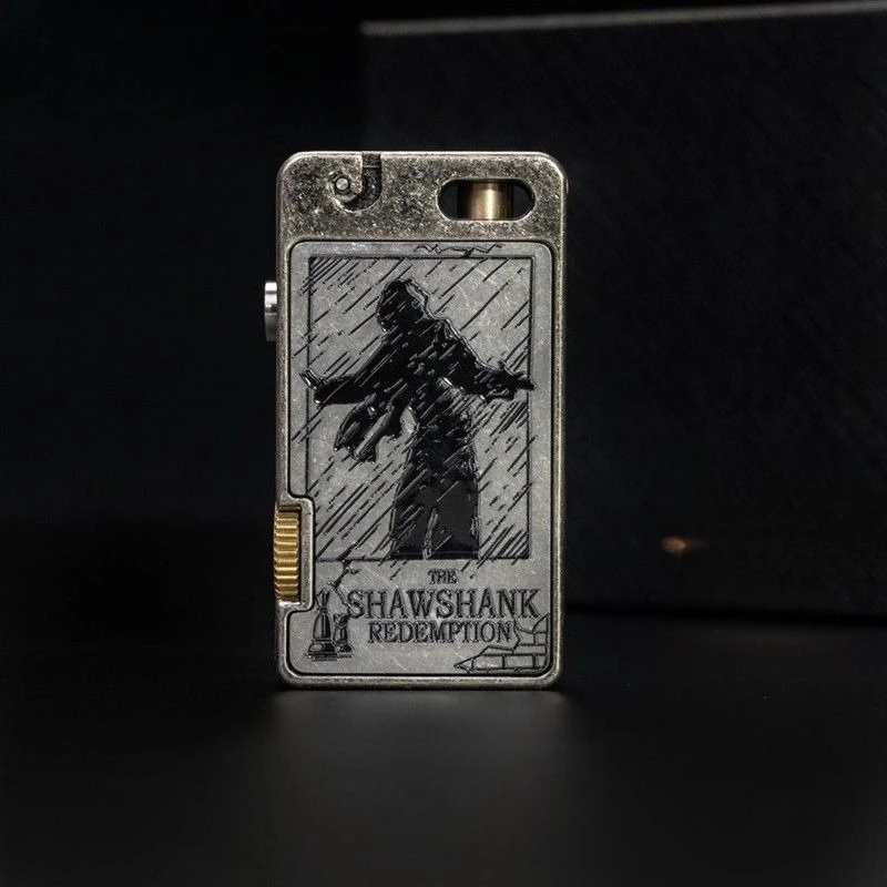 جديد ريترو نادر المنجنيق ولاعة معدنية مريحة الرجال ولاعة السجائر قسط ضوء الفاخرة هدية اكسسوارات السجائر #4