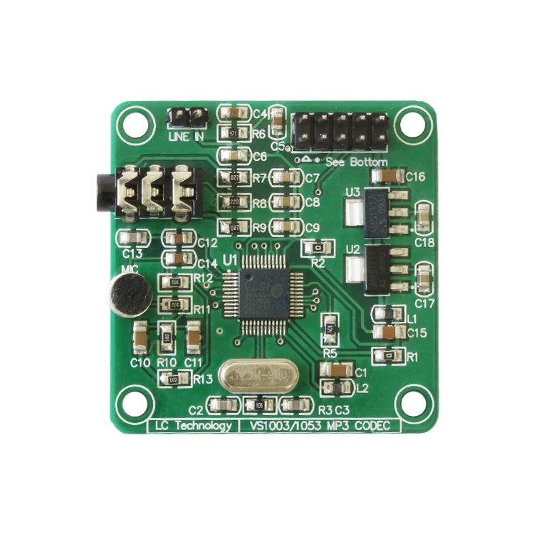 VS1003 VS1053 MP3 Player Module Audio Decoding Development Board Onboard SPI OGG Recording Encoding Control Signal Filter DC5V