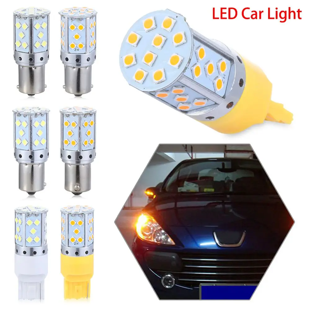

3030 BA15S P21W T20 7440 Canbus Free Stop Brake Lamp LED Car Light Turn Signal Bulb