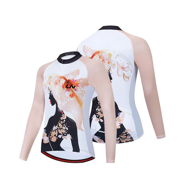 LIV women's spring and autumn cycling suit set bicycle jersey quick drying outdoor sportswear cycling bib bicycle shirt - view 5