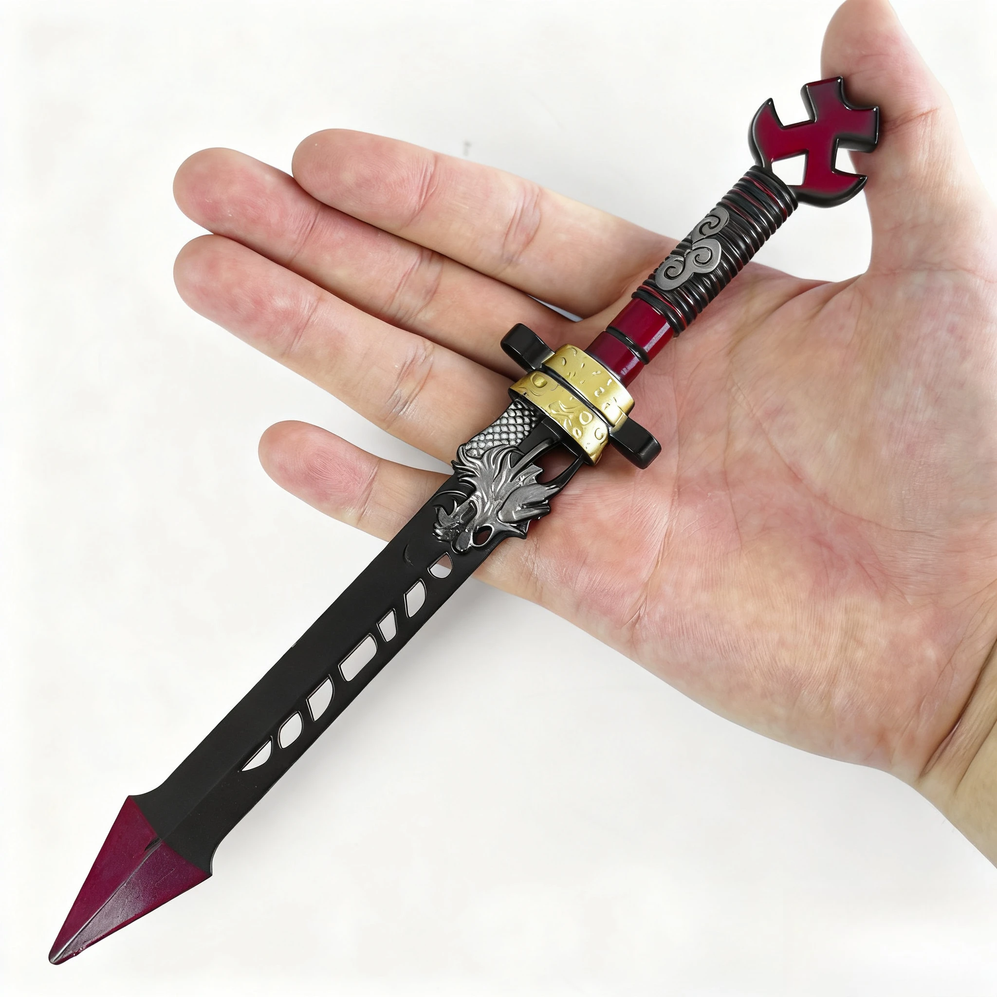 22cm delta force jogo periférico dragão fang faca armas modelo cosplay adereços artesanato desktop ornamentos colecionáveis menino brinquedo presente