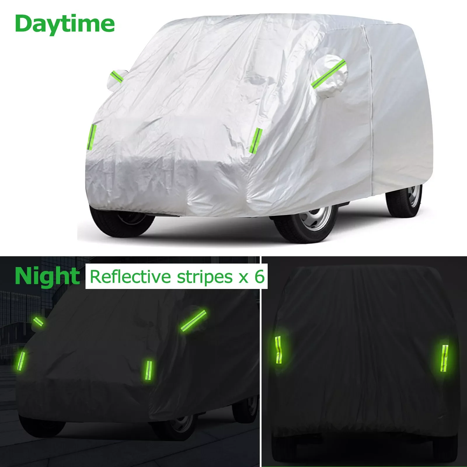 ل VW الناقل T3 T4 T5 T6 غطاء سيارة UV واقية غطاء السيارة الخارجي الثلوج حماية يغطي غطاء سيارة مقاوم للماء الغبار #5