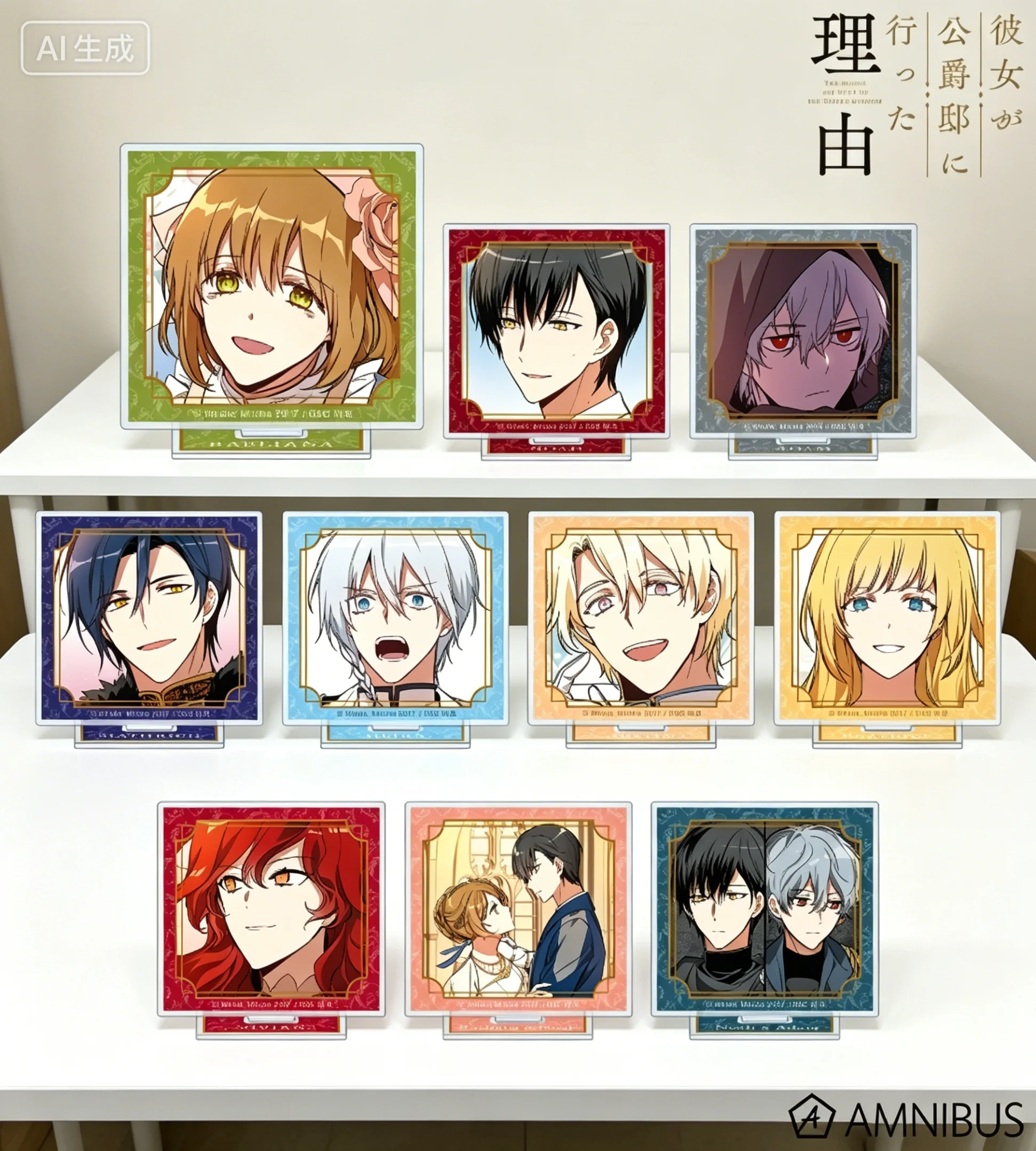 Anime The Reason Why Raeliana Ended Up at the Duke's Mansion Adam Taylor rectangle Acrylic Stand Model Plate Keychains