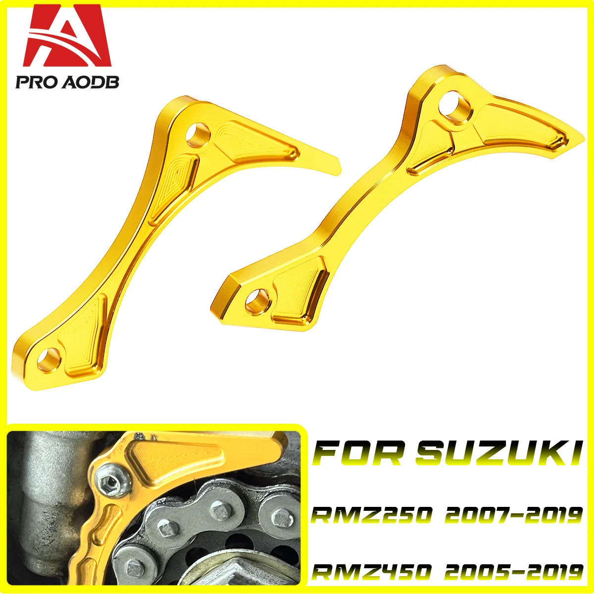 

Motorcycle Engine Sprocket Protector Chain Guard Case Saver For SUZUKI RMZ 250 450 RMZ250 RMZ450 2005-2019 Motocross Universal