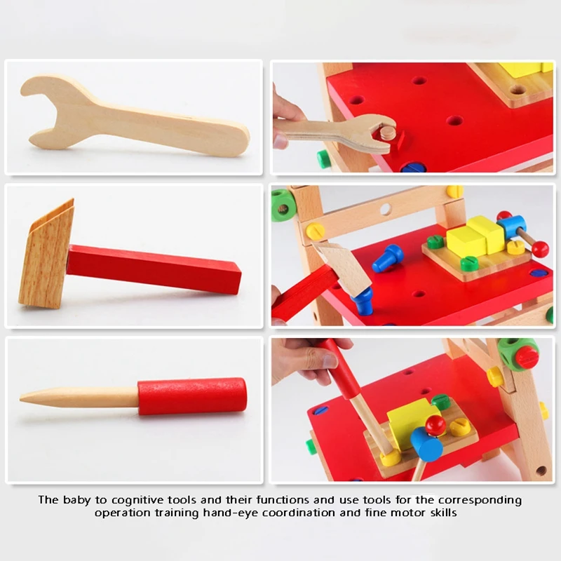 Multifunction Screw Nut Disassembling Combined Toy Building Blocks DIY Chair Model Assembled Toys Children Kids Toy