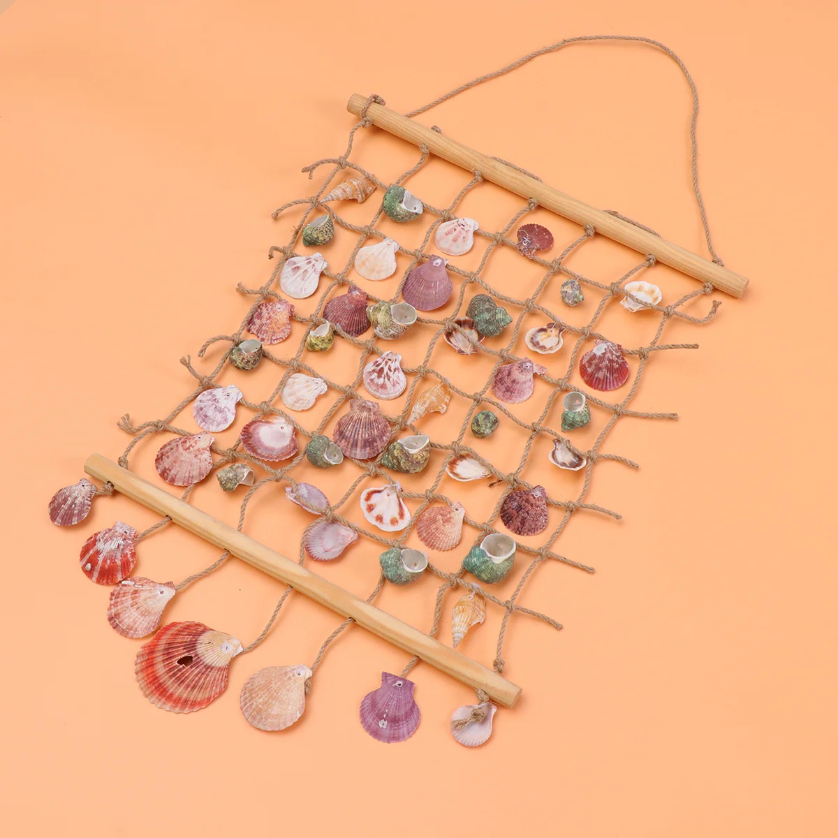 

Shell Hanging Ornaments Wall Vintage Curtain Retro Decor Mediterranean Decorations Lace