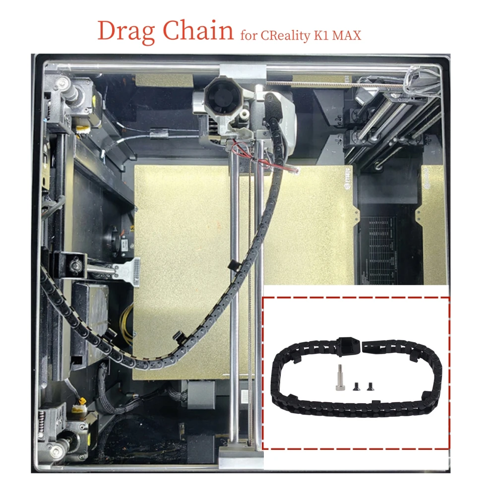 Hub Drag Chain 6X10mm for CReality K1 MAX 3D Printer Accessories