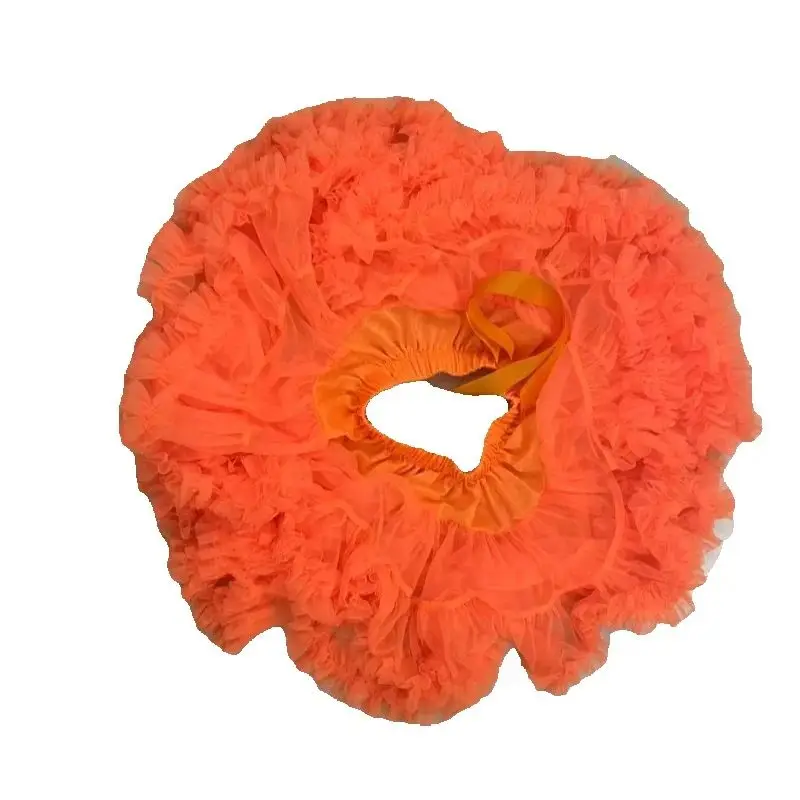 Girls Skirt Fluffy Pettiskirt Tutu Skirt Orange Tutu Skirt Girls Baby skirt Ballet skirt Halloween Christmas Party Costume kids