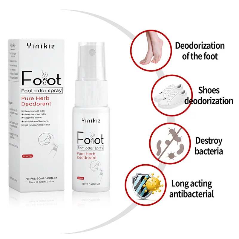 Foot Odor Spray Deodorant Odor Removal Spray Foot Artifact Footwear And Socks Feet Serum Anti-itch Anti-sweat Powder Foot Care