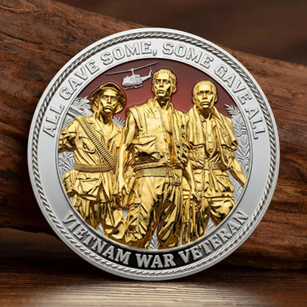 Vietnam Veteran Silvery Plated Collection Coin Welcome Home Never Forgotten Commemoration Coin