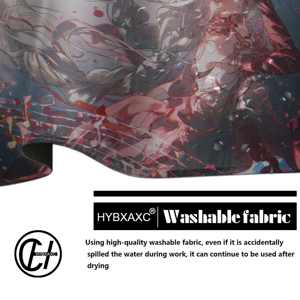 PHROLOVA Animation Beautiful patternsOffice Computer Desk Mat Table Big Mouse Pad Laptop Cushion Decor for Wuthering Waves