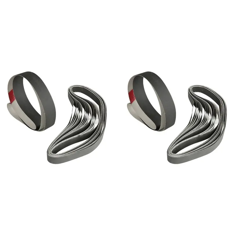 

ELEG-30PCS 1 Inch X 30 Inch 600/800/1000 Grit Sanding Belts Grinding Polishing Aluminum Oxide