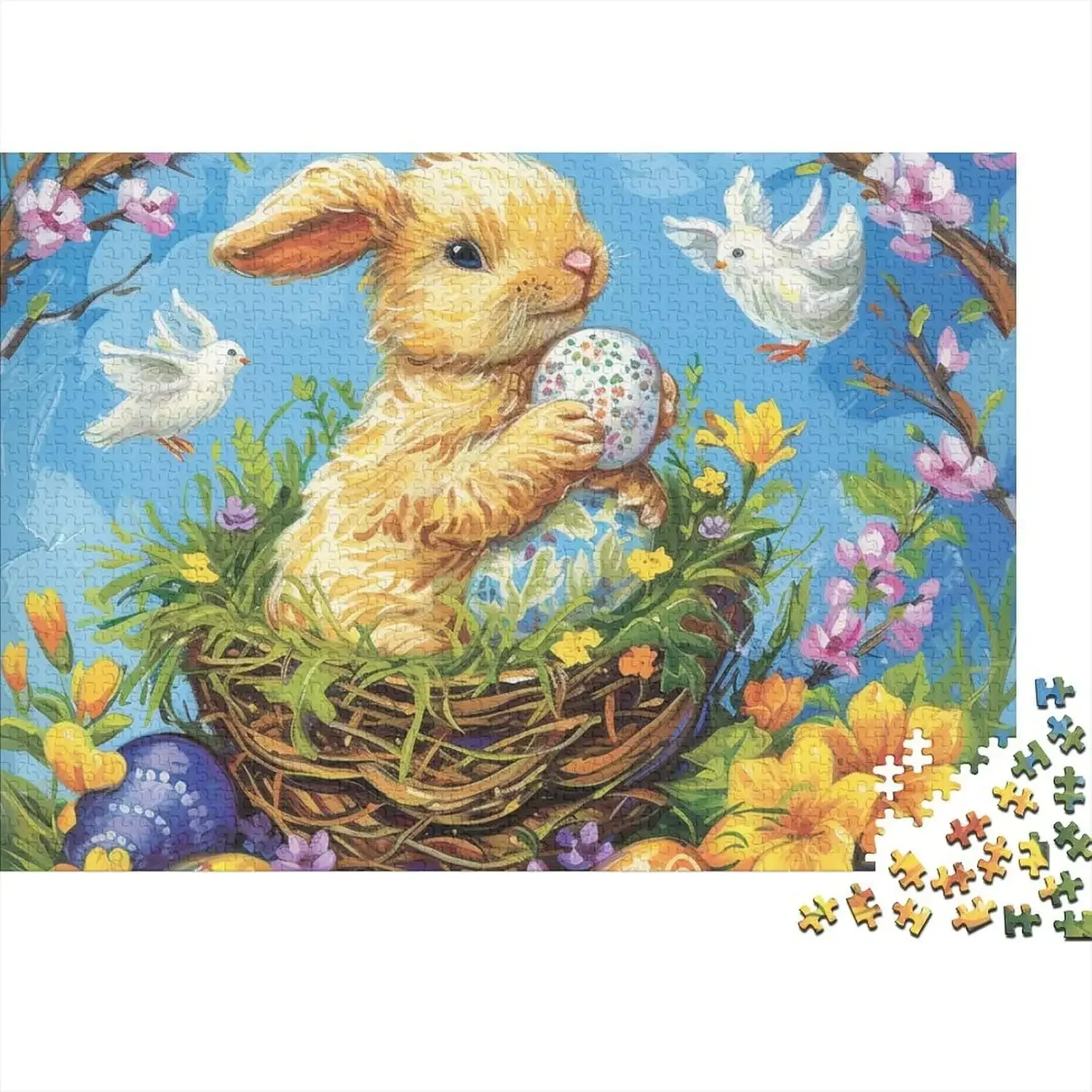 

Rabbit Jigsaw 300pcs Jigsaw Puzzles for Gameroom Bedroom Livingroom Chamber Challenging Family Activity Games Birthday Gifts