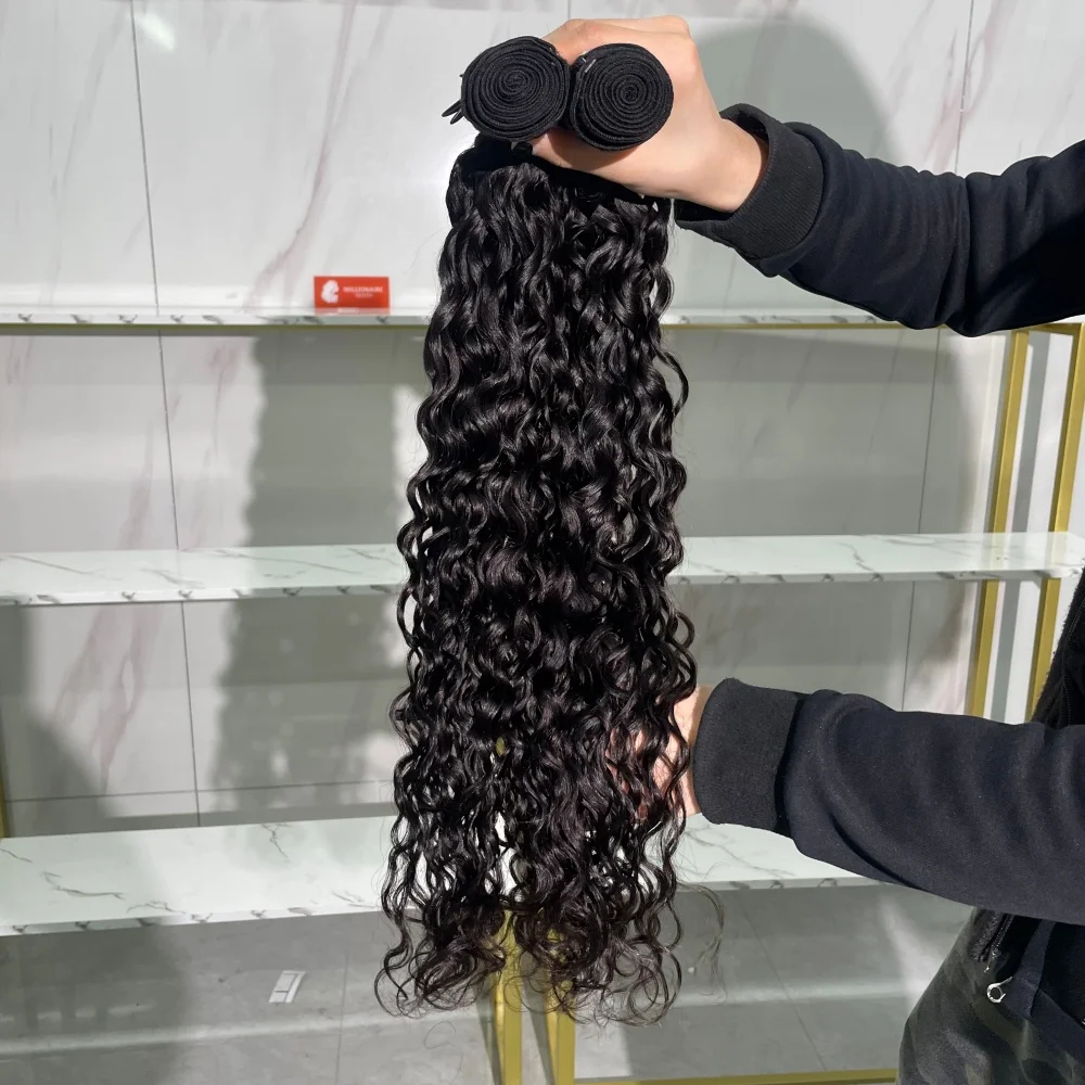 12A Ocean Wave Bundles 100% Virgin Human Hair Quality Double Drawn Vietnamese Hairs Extensions On Clearance Millionaire Queen