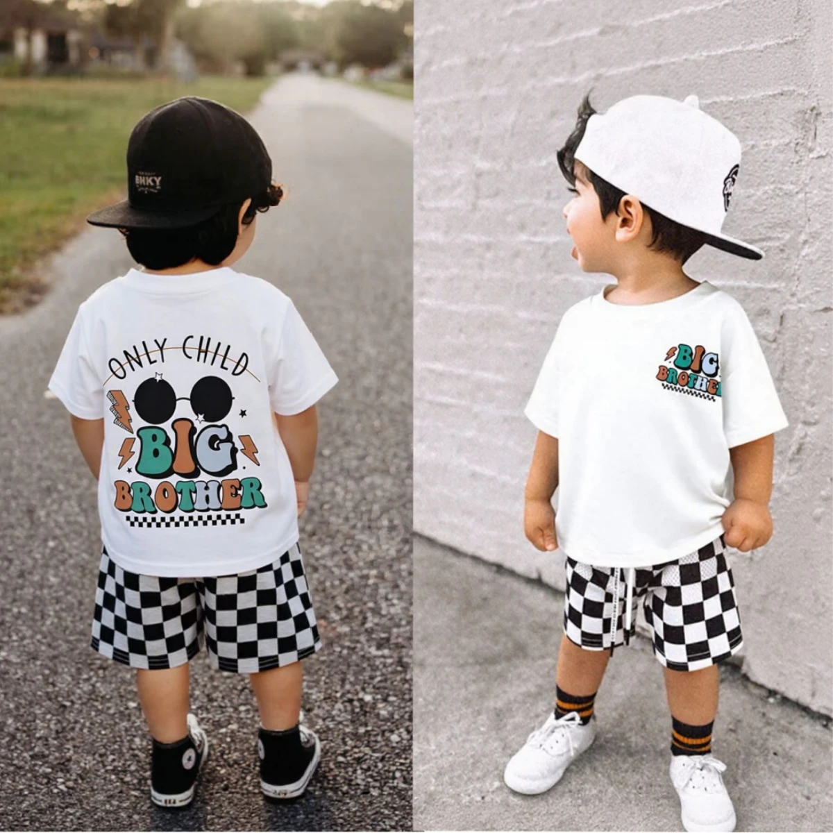 

Летний комплект из хлопковой футболки с коротким рукавом и шорт для малышей, мальчиков и девочек, детские комплекты одежды с принтом, детская одежда