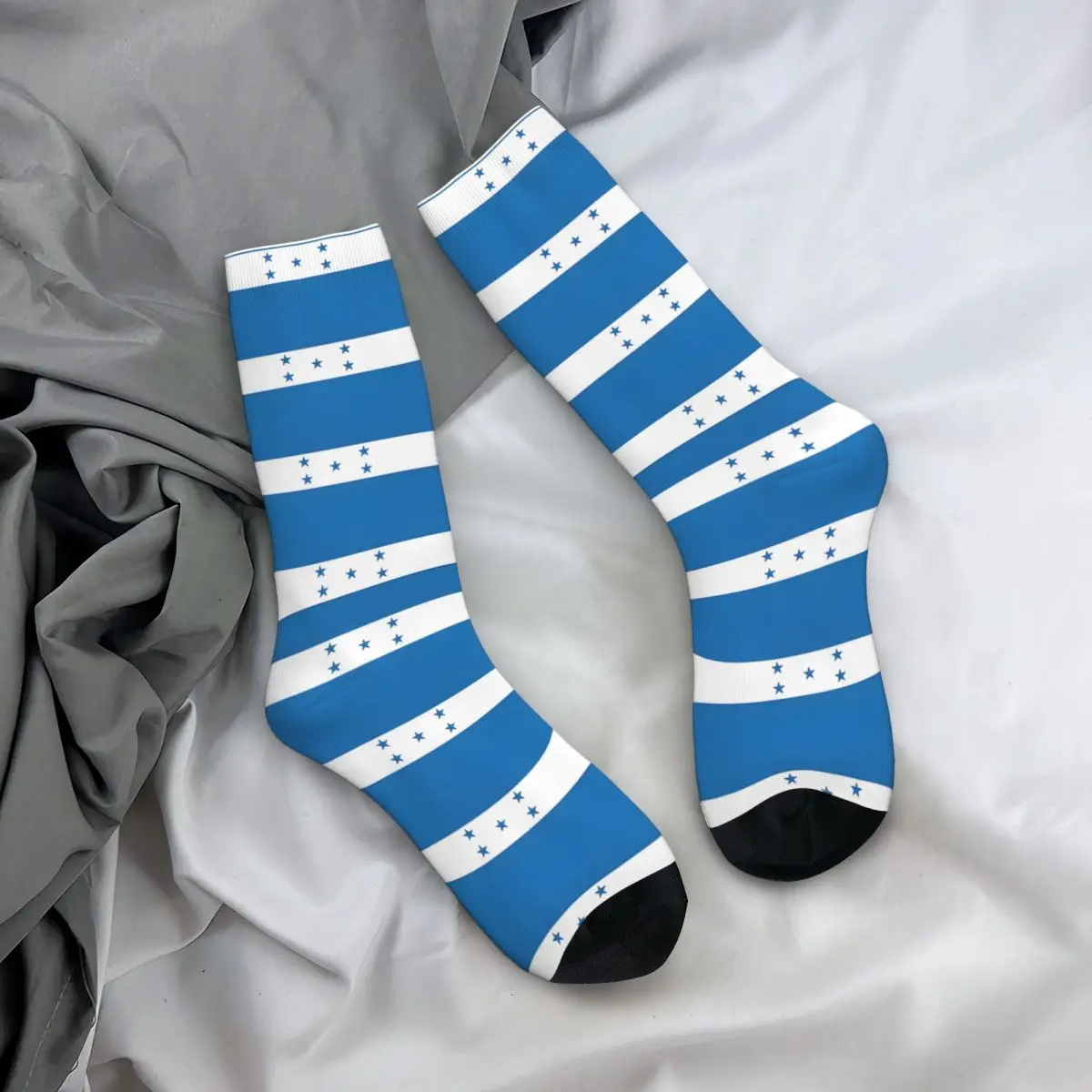 Icon Representing Honduras Flag Socks Male Mens Women Autumn Stockings Printed