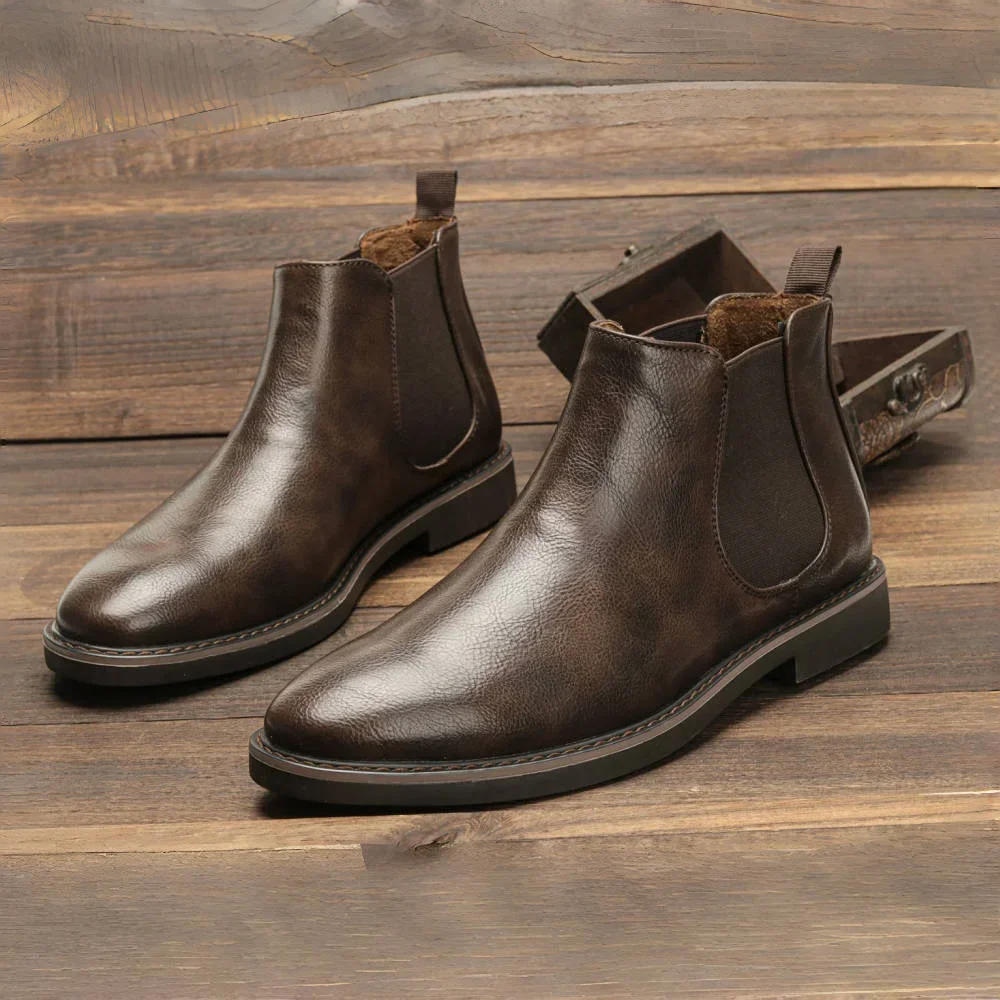 Men's boots 2025 British men's shoes fashion retro cross-border men's plus size short boots ankle boots
