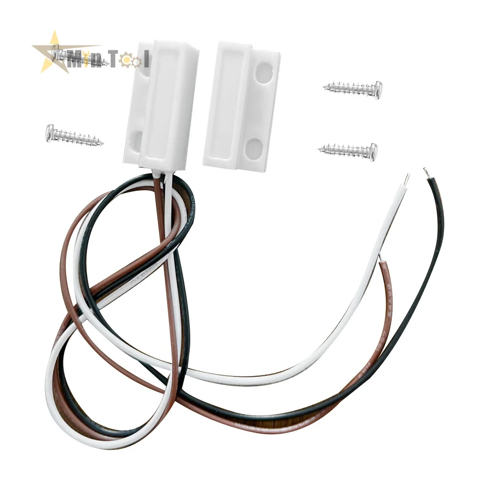 3-Wire Door Window Sensor N/C N/O Switch Magnetic Alarm100V DC Normally Closed/Opened for Home Safe Supply Accessories