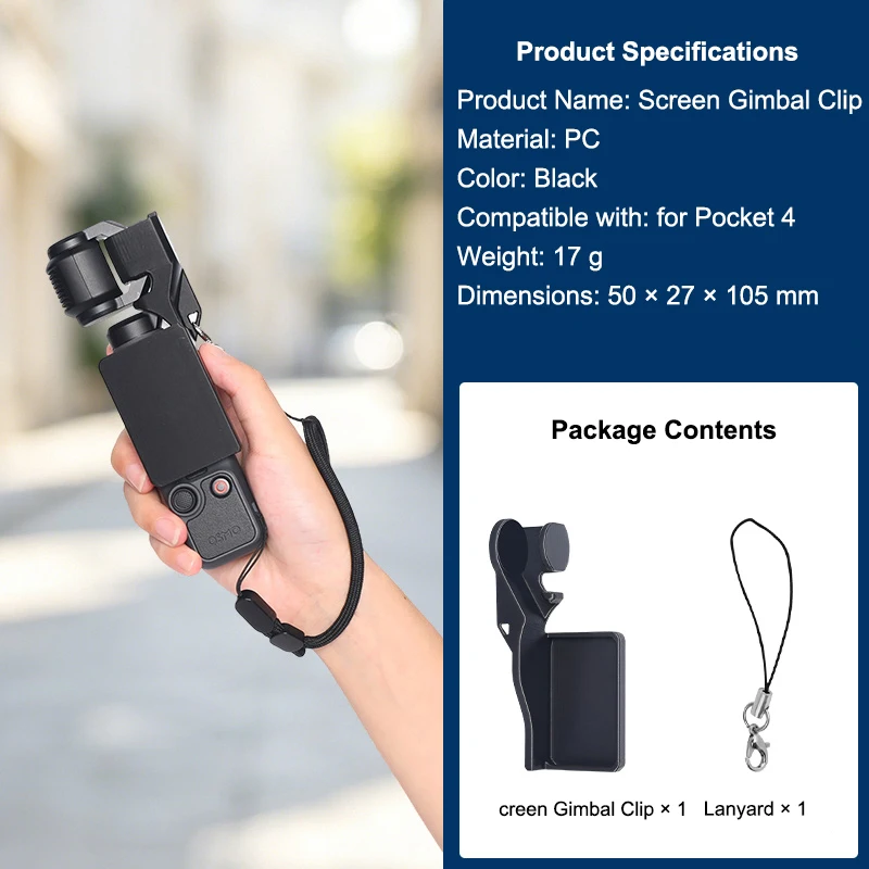 Magnetic Gimbal Clip for DJI Osmo Pocket 3/4/4Pro,Snap-Fit Gimbal Lock Clip Anti-Shake Protective Holder,Gimbal Stabilizer Mount