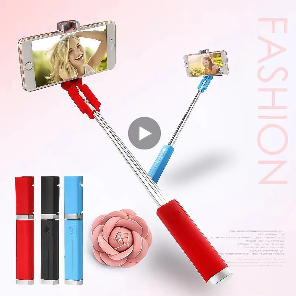 

Selfie Stick For Phone Mobile Cell Holder Stand Smartphone Monopod Telescopic Pole Retractable Extendable Cellphone Photo Selfy