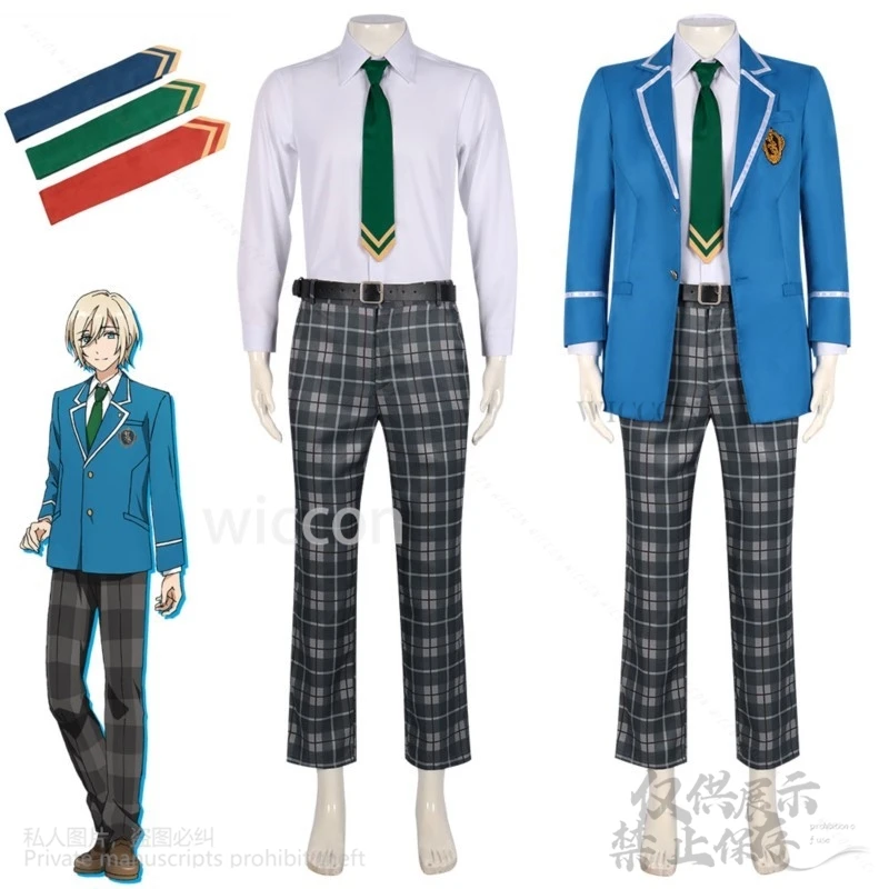 Anime Game Ensemble Stars Cosplay Knights Fine DK School Uniform Coat Pants 3 Colors Tie For Man Halloween Christmas Customized