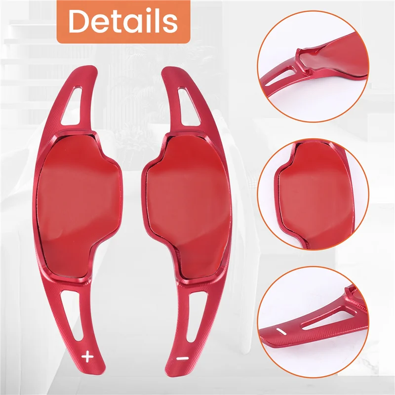 

AC34-2PCS/Pair Aluminum Steering Wheel Paddle Shifter Extension For Camaro 2017 2018 2019 Chevy C7 Corvette 2015-2019