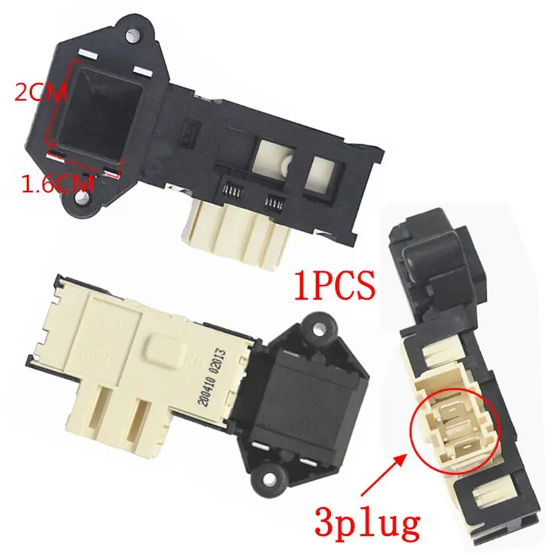 for Samsung Drum washing machine electronic door lock delay switch WF-C963R/C863/853  3 plug 1pcs