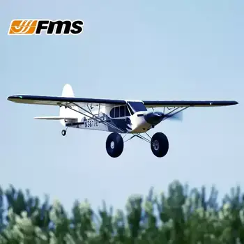 طائرة نموذجية تعمل بالتحكم عن بعد من طراز FMS، طولها 1300 مم (1.3 متر)، طراز PA-18 J3 بايبر سوبر كاب، طائرة تدريب كهربائية، مناسبة للرياضات الخارجية 6 best sales بايبر كوب آر سي - №2