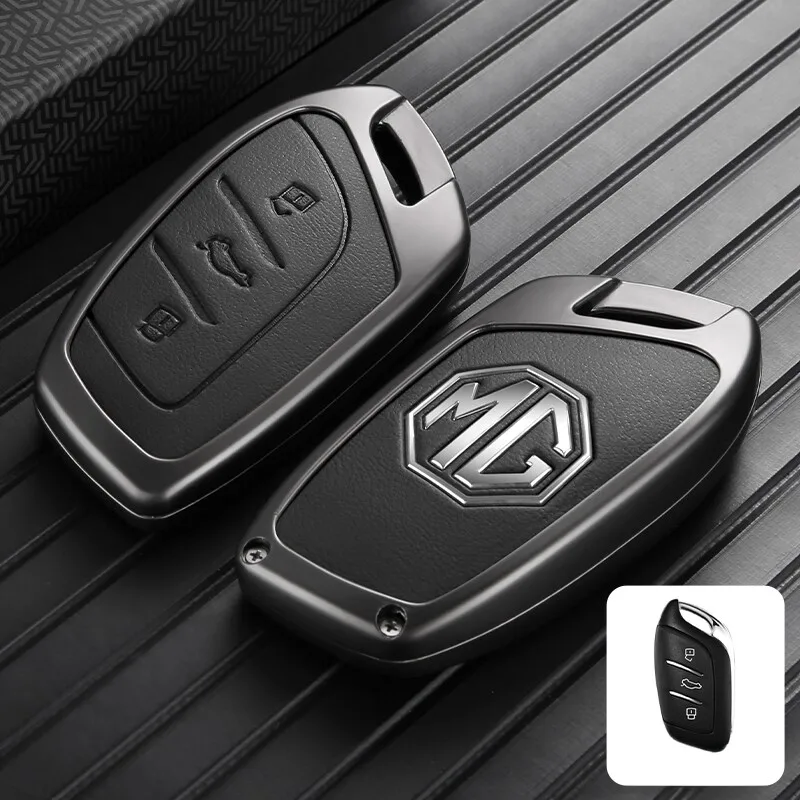 Autoschlüsselhülle für MG aus Zinklegierung, vollständiger Schutz, stoßfest, MG ZS, MG 4, MG HS, MG 5, MG RX8, robustes Autozubehör