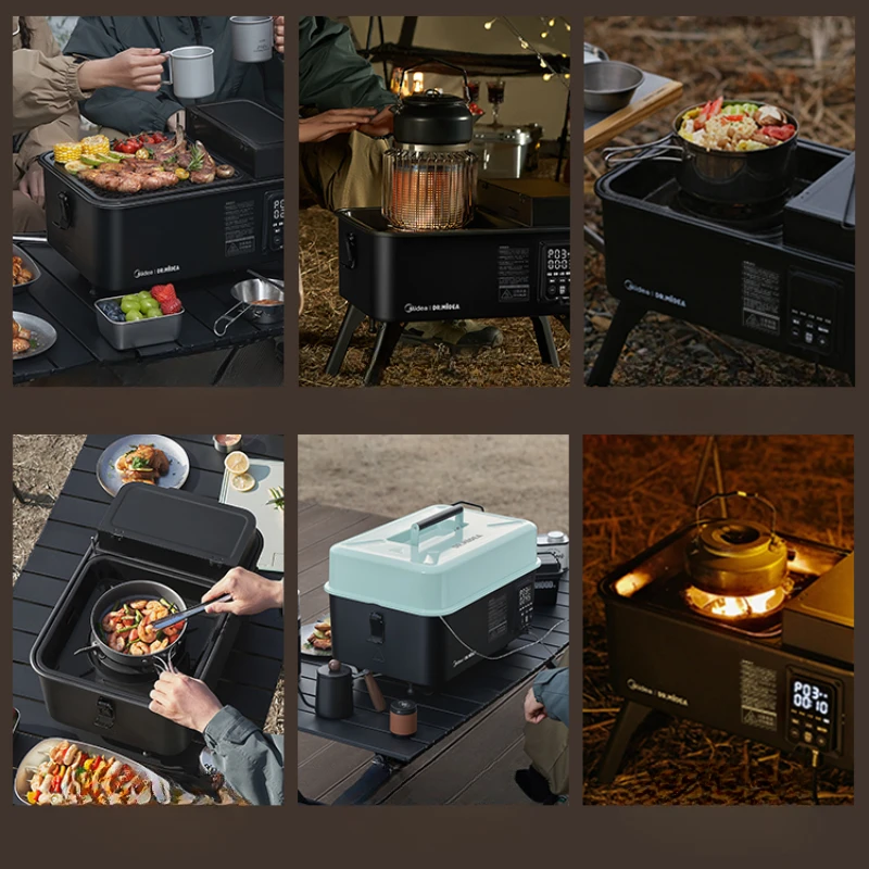 220V Outdoor Small Stove Barbecue Stove Hot Pot Charcoal Baking Tea Cooking Portable Camping Camping Pot Stove