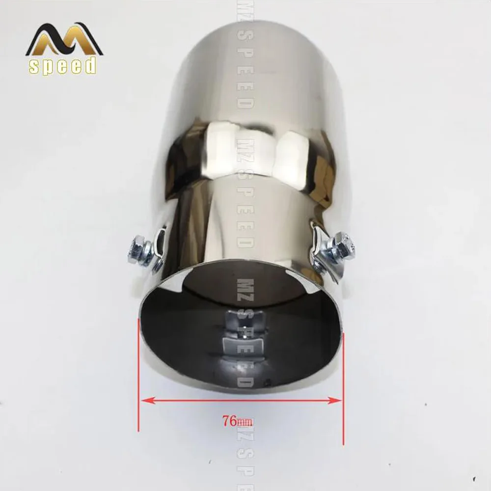 نظام كاتم صوت العادم العالمي ، إكسسوارات السيارات ، الفضة ، الأزرق ، الأسود ، طرف العادم ، البوتيك ، نوع المفاجئة #6