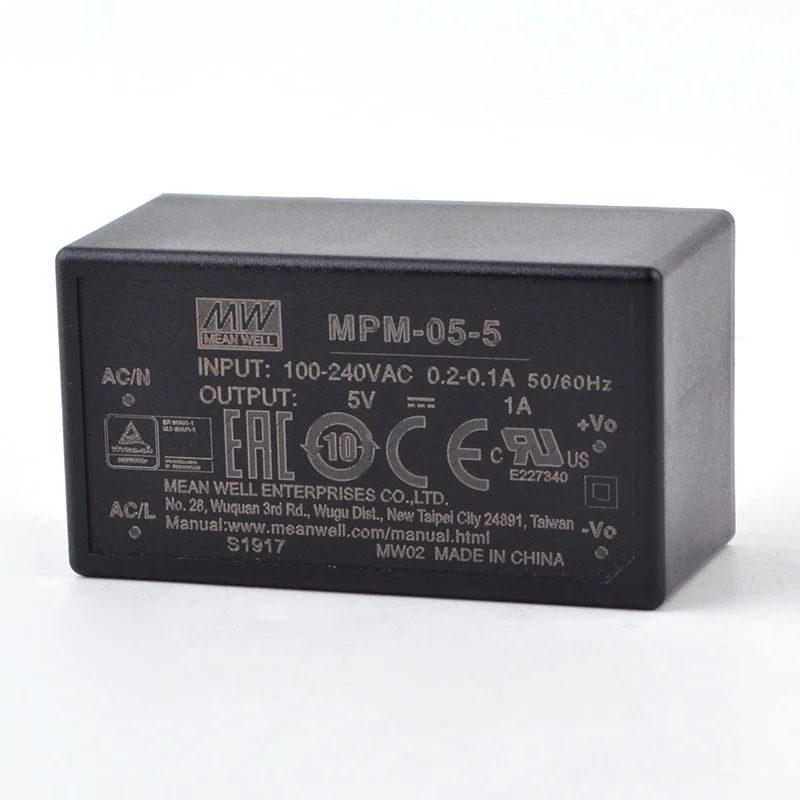 MEAN WELL Genuine Grade Terminal Type Module MPM-05 MPM - 05-3.3 v MPM-05-5v MPM-05-12v MPM-05-15v MPM-05-24v 5W
