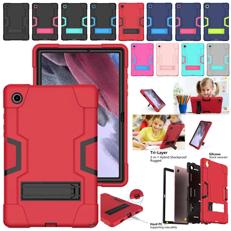 

Samsung Galaxy Tab A8 10.5 SM-X200/X205/X207 A7 10.4 A 10.1 Multiple Protect Shockproof Case Stand Contrast Color Tablet Cover