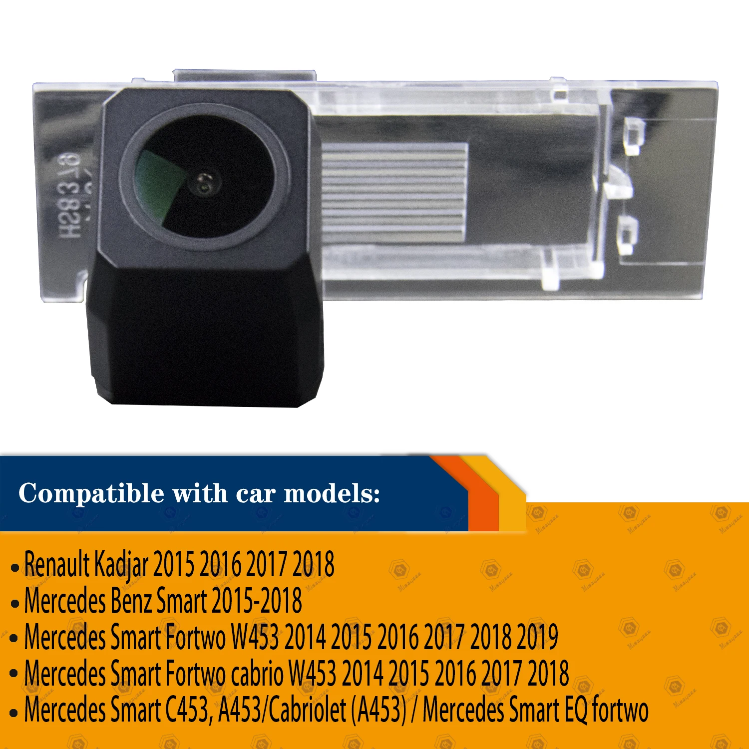 HD 1280x720p Reversing Camera Rear View Backup Camera for Mercedes Smart C453,A453/Cabriolet (A453) /Smart EQ fortwo 2015-2018