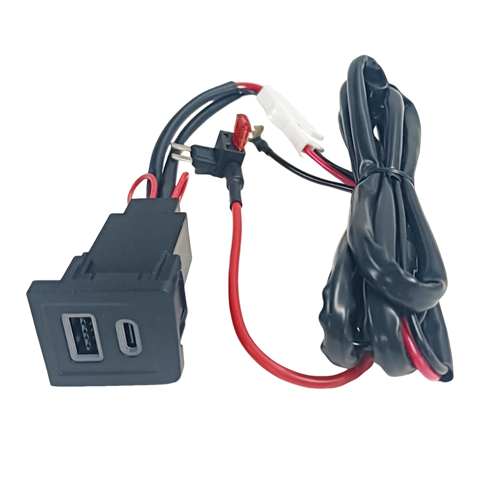 Adaptateur de téléphone automatique à charge rapide, double prise de chargeur de voiture USB PD + QC3.0, prise de chargeur rapide pour VW Multivan T5 2003 – 2015