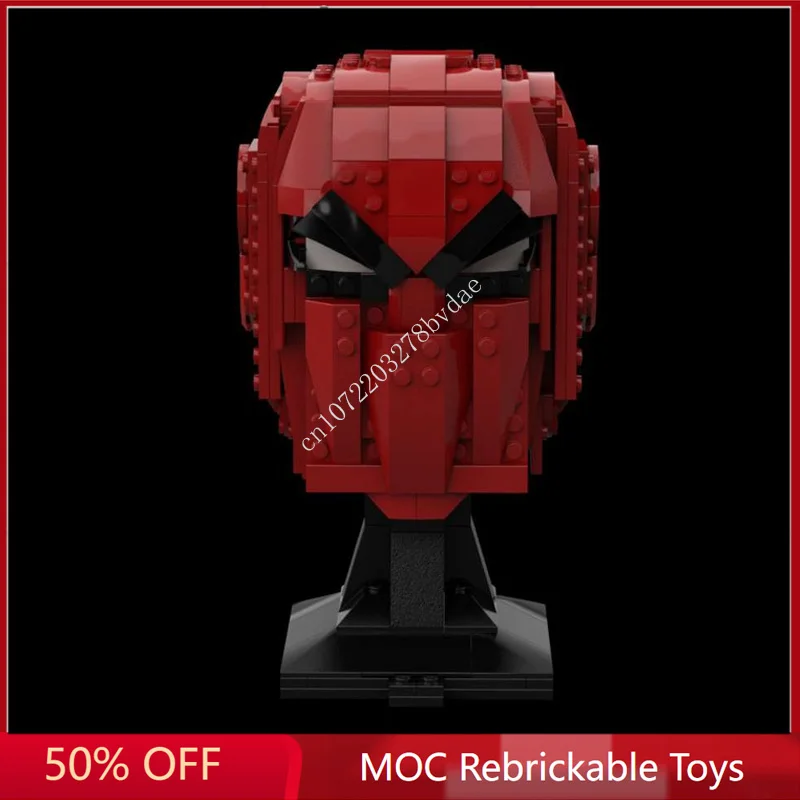 

385PCS Star Plan MOC Red Hood Helmet MOC SpaceShip Battle Model Building Block Architecture Education Assembly Model Toy